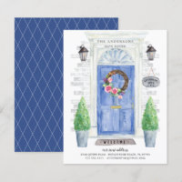 Blue Front Door Moving Announcement