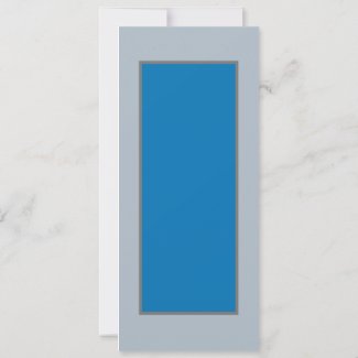 BLUE FRONT DOOR/SOLD SIGN Flat Greeting Card