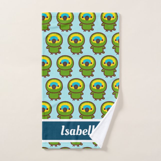 Blue-fronted amazon hand towel  (Hand Towel)