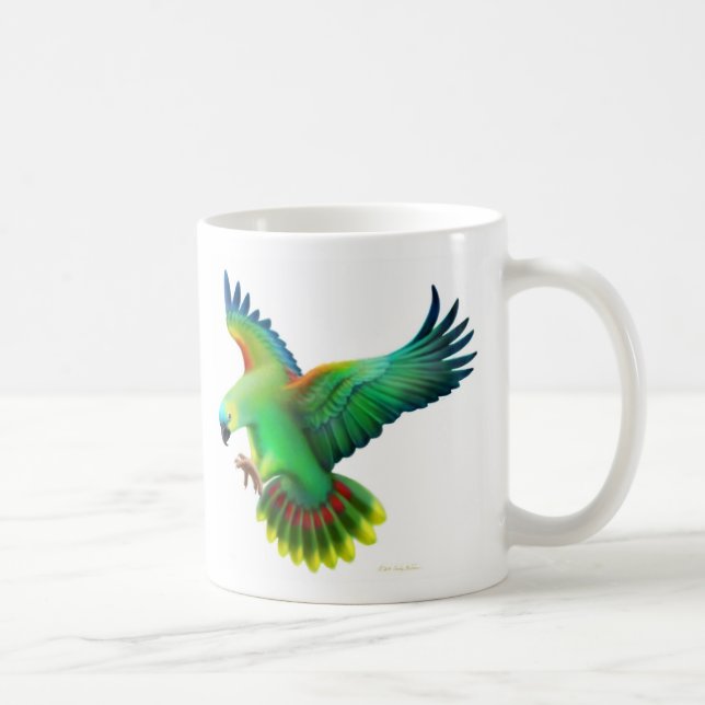 Blue Fronted Amazon Parrot Mug (Right)