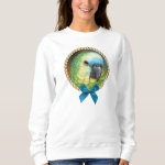 Blue Fronted Amazon Parrot Realistic Painting Sweatshirt