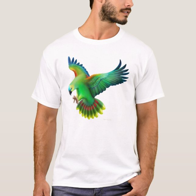 Blue Fronted Amazon Parrot T-Shirt (Front)