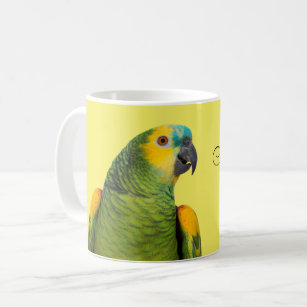 Blue-Fronted Amazon Parrot Yellow Coffee Mug