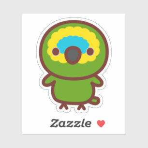 Blue-fronted amazon sticker