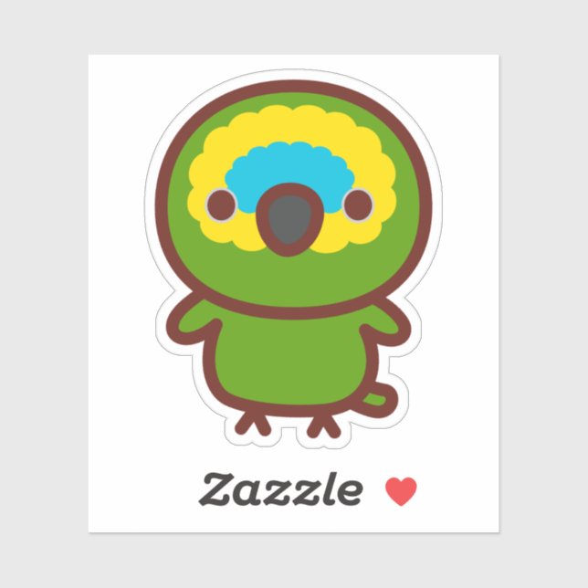 Blue-fronted amazon sticker (Sheet)