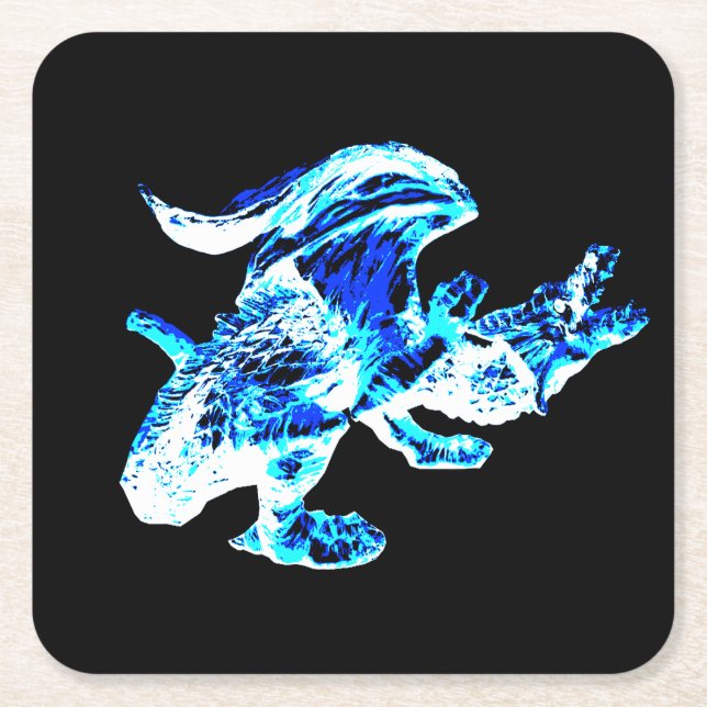 Blue Frost Dragon Coaster (Front)