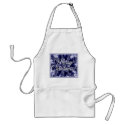 Blue Frost Pattern. «Merry Christmas!» Adult Apron
