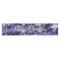 Blue Frost Pattern. «Merry Christmas!» Short Table Runner