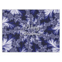 Blue Frost Pattern. «Merry Christmas!» Tablecloth