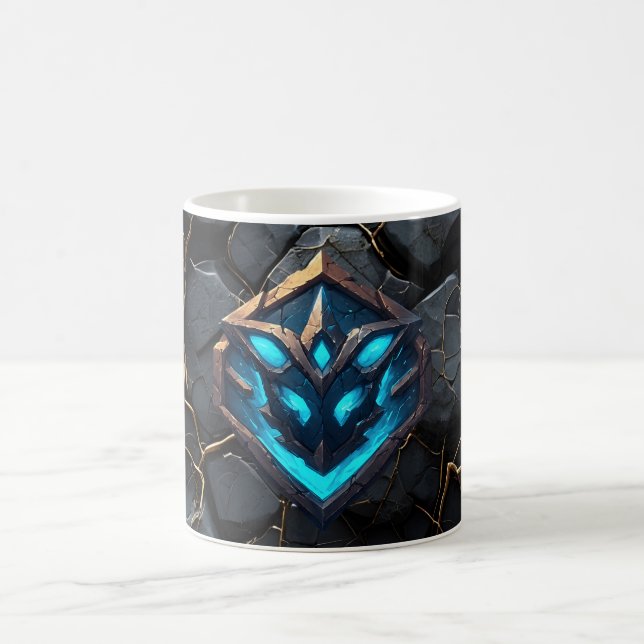 Blue Frost Rune Emblem Coffee Mug (Center)