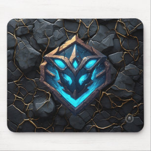 Blue Frost Rune Emblem Mouse Pad