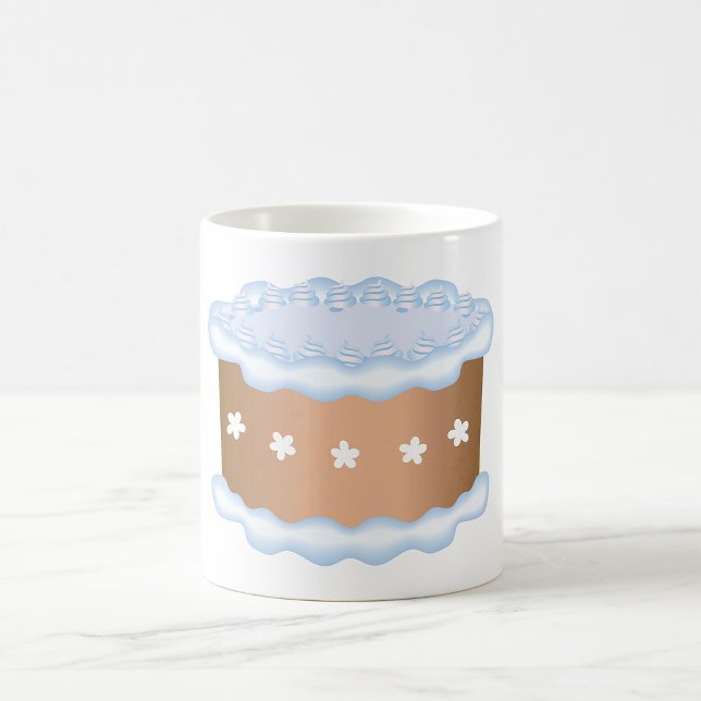 Blue Frosted Cake Bakery Dessert Coffee Mug (Creator Uploaded)