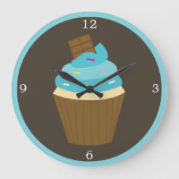 Blue Frosting Rainbow Sprinkles Cupcake