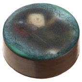 Blue Frosty Window S'mores Camper Chocolate Covered Oreo (Angled)