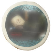 Blue Frosty Window S'mores Camper Sugar Cookie (Front)