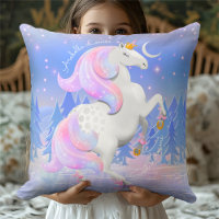 Blue Frozen Lake Unicorn Fantasy Winter Baby