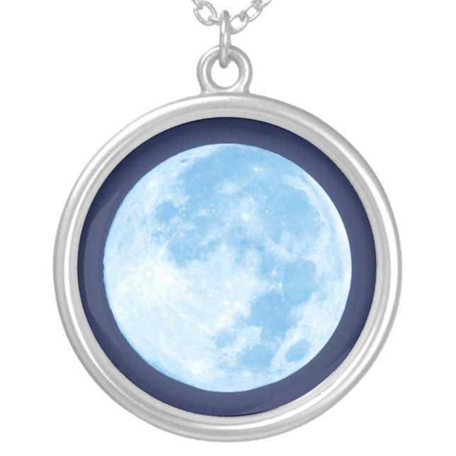 Blue Full Moon Necklace (Front)