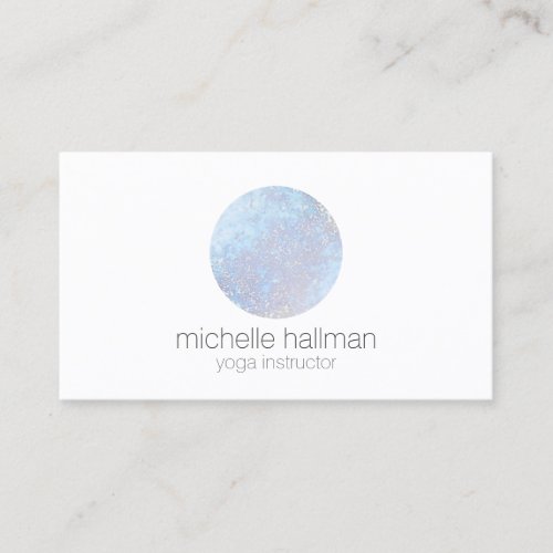Blue Full Moon Yoga Life Coach Healer Business Card