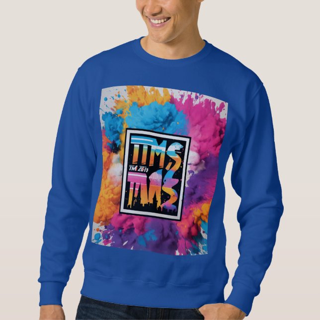Blue full T-shirt printed design best quality  Sweatshirt (Front)