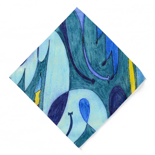 Blue Fumes Bandana (Front)