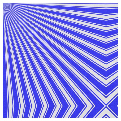 Blue Funky Sun Rays Background Fabric