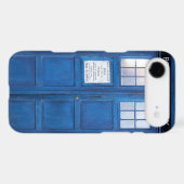 Blue Funny Phone Booth Call Box Case-Mate iPhone Case (Back (Horizontal))