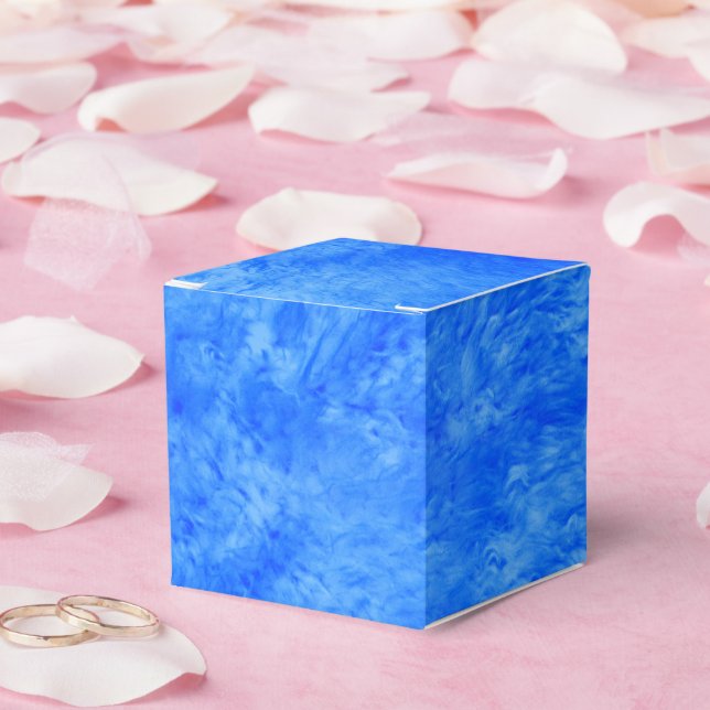Blue Fur Frenzy Favor Boxes (Wedding)