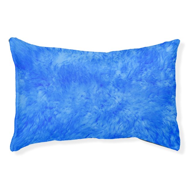 Blue Fur Frenzy Pet Bed (Front)