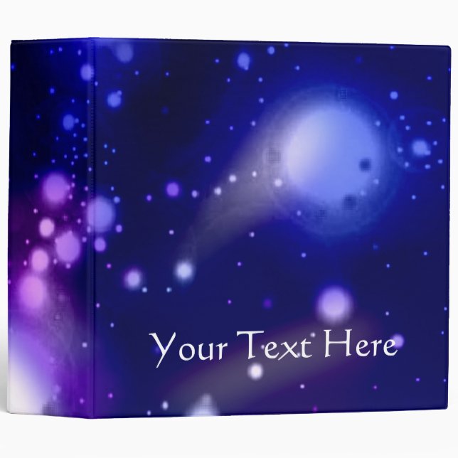 Blue Galaxy 4 Binder (Front/Spine)