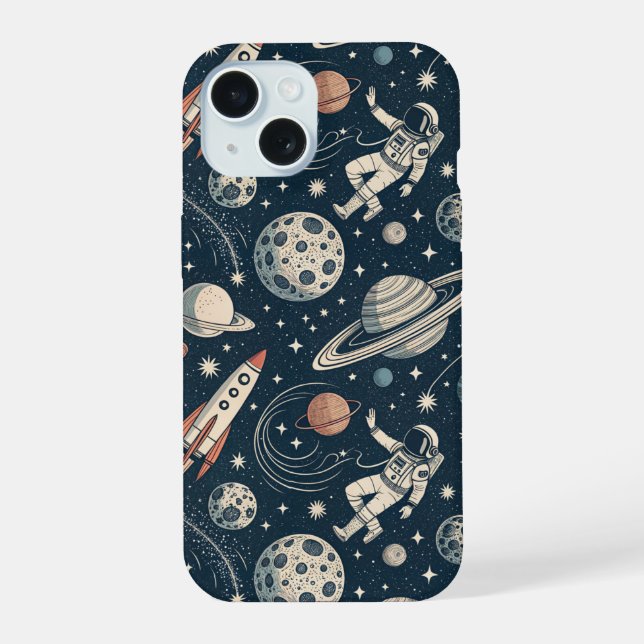 Blue Galaxy Adventure Iphone Case (Back)