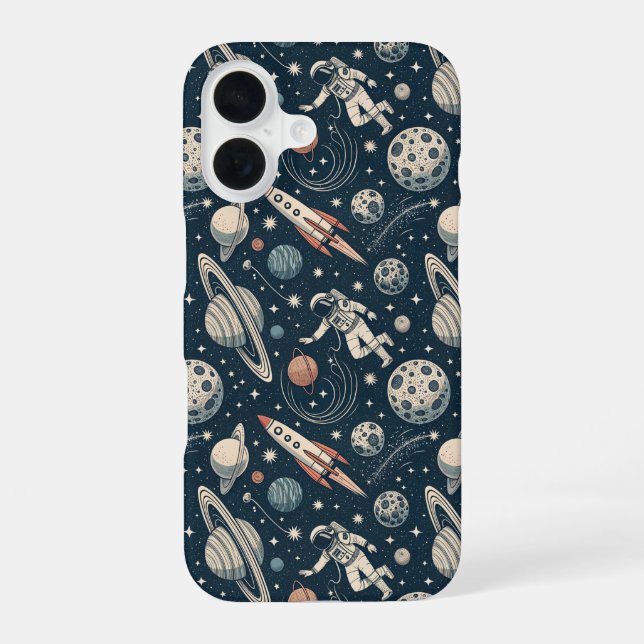 Blue Galaxy Adventure Iphone Case (Back)