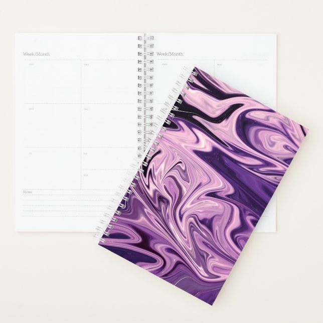 Blue galaxy art pattern planner (Display)