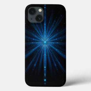Blue Galaxy Continuum Cosmic Star Birth Blue Black iPhone 13 Case