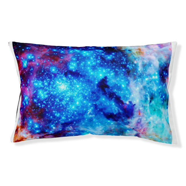 Blue Galaxy Dog Bed (Front)