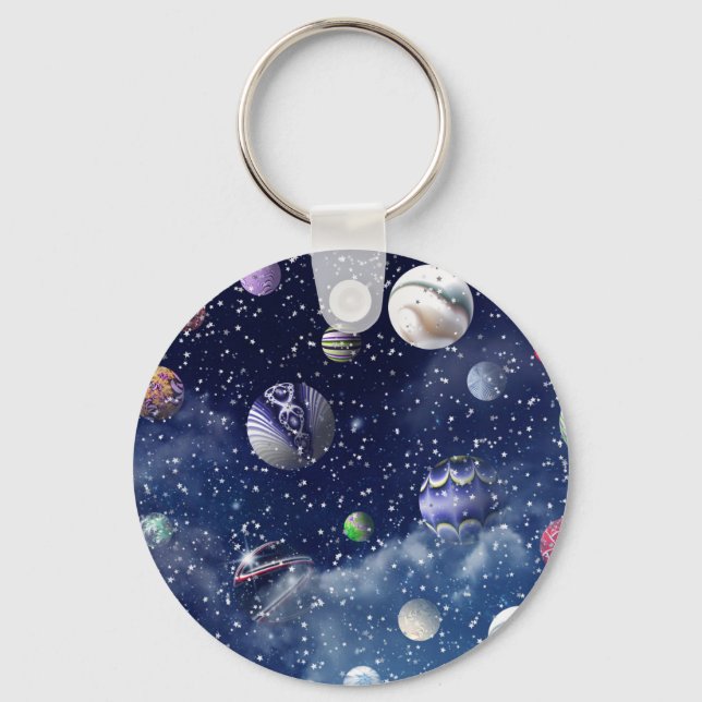 Blue Galaxy Keychain (Front)