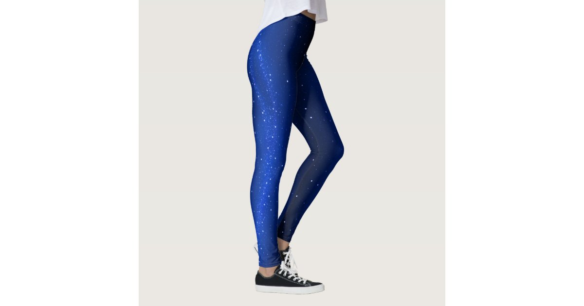 Blue Galaxy Leggings | Zazzle