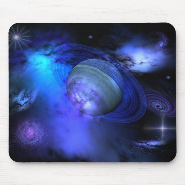 Blue galaxy mouse pad (Front)