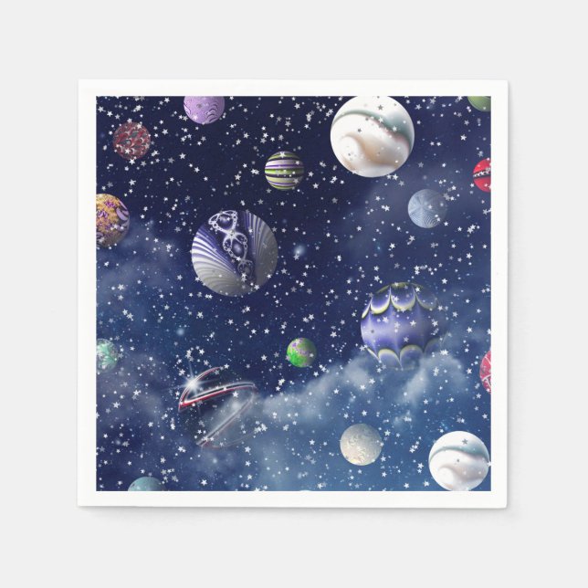 Blue Galaxy  Napkins (Front)