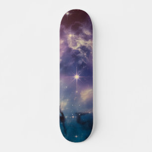 Blue Galaxy Nebula Skateboard