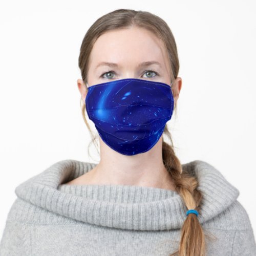 Blue Galaxy Nebula Stars Adult Cloth Face Mask