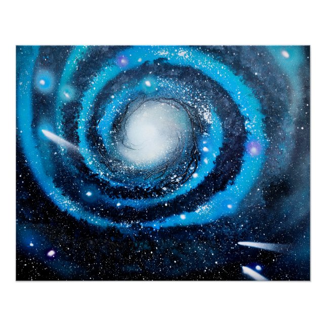 Blue Galaxy Poster (Front)