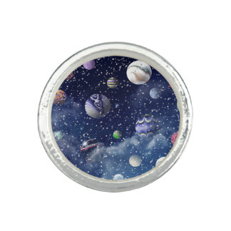 Blue Galaxy Ring