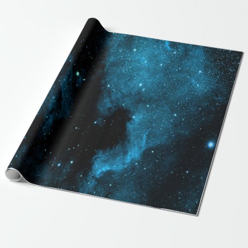 Blue Galaxy Wrapping Paper