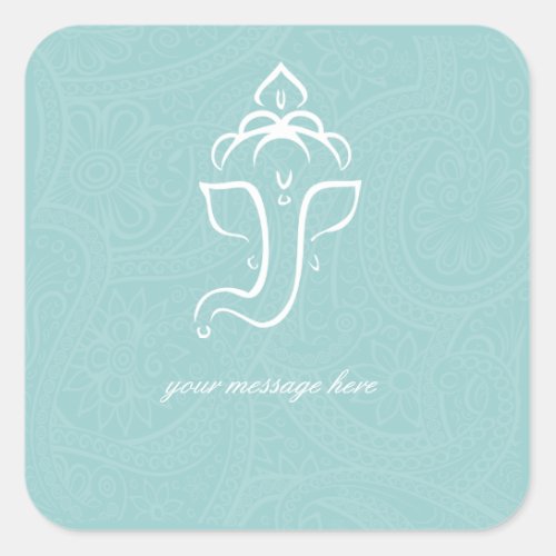 Blue Ganesha Stickers