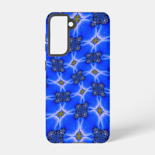 Blue Garden Anemone Pattern Samsung Galaxy S21 Case
