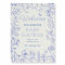 Blue Garden Chinoiserie Baby Shower Welcome Sign