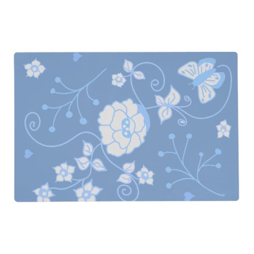 Blue Garden Laminated  Placemat