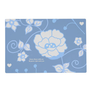 Blue Garden Laminated Placemat
