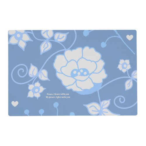 Blue Garden Laminated  Placemat