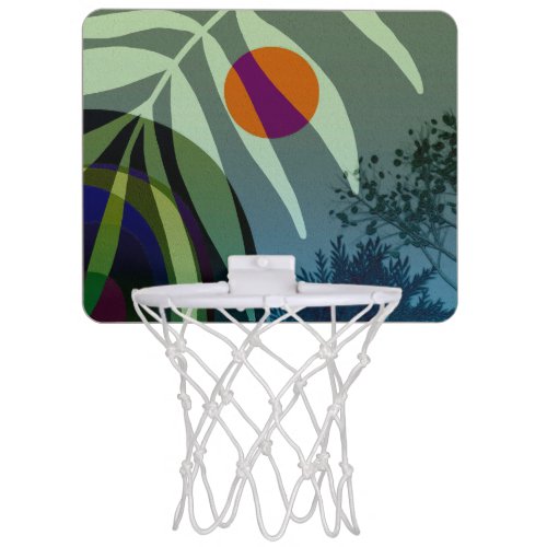 Blue garden mini basketball hoop